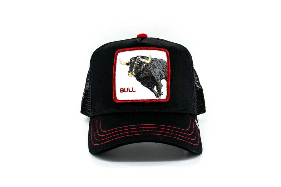 Goorin Bros - Goorin Bros Bull Honky (Boğa Figür) Siyah Şapka