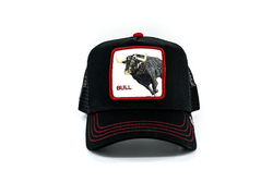Goorin Bros - Goorin Bros Bull Honky (Boğa Figür) Siyah Şapka (Thumbnail - )