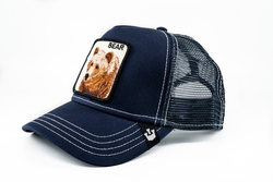 Goorin Bros Blue Bear (Ayı Figürlü) Lacivert Şapka - Thumbnail