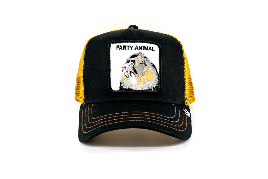 Goorin Bros - Goorin Bros Party Animal Sarı Siyah Şapka