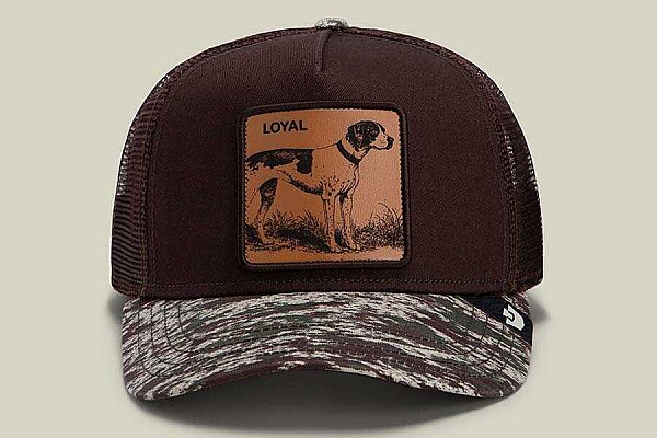 Goorin Bros. Camo Engraved Dog ( Av Köpek Figür ) Şapka 101-3197 Kahverengi