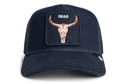 Goorin Bros. Denim Dead ( Buffalo Kafa İskeleti Figürlü ) 101-2589 Şapka - Thumbnail