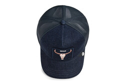 Goorin Bros. Denim Dead ( Buffalo Kafa İskeleti Figürlü ) 101-2589 Şapka - Thumbnail