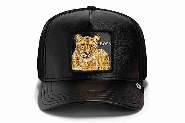 Goorin Bros. Faux Leather Lioness ( Aslan Figür ) Şapka 101-3164
