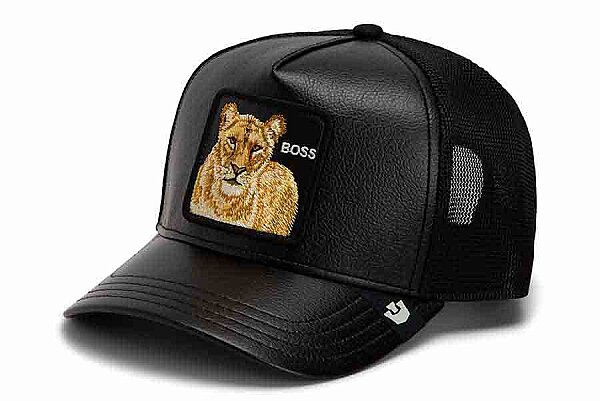 Goorin Bros. Faux Leather Lioness ( Aslan Figür ) Şapka 101-3164 (1)