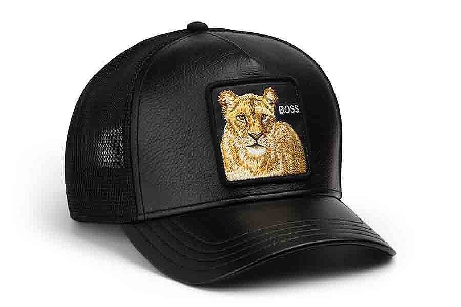 Goorin Bros. Faux Leather Lioness ( Aslan Figür ) Şapka 101-3164 - 4