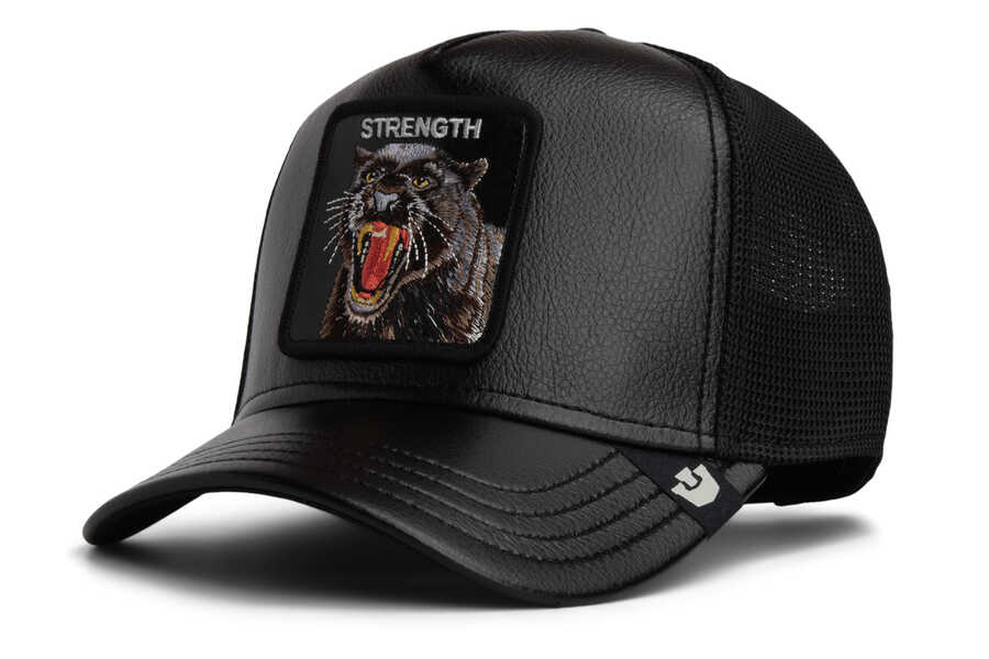 Goorin Bros - Goorin Bros. Faux Leather Panther ( Panter Figür ) 101-2943 Şapka (1)