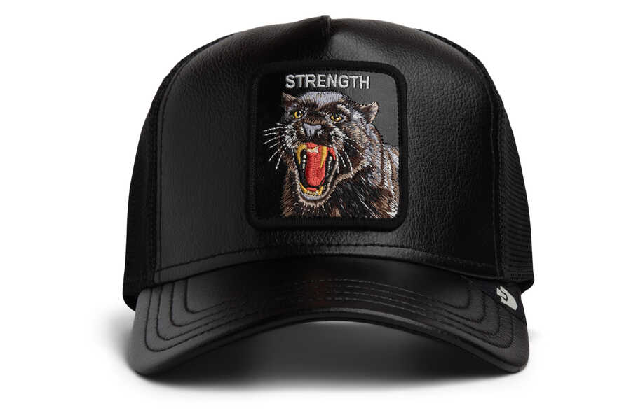 Goorin Bros - Goorin Bros. Faux Leather Panther ( Panter Figür ) 101-2943 Şapka