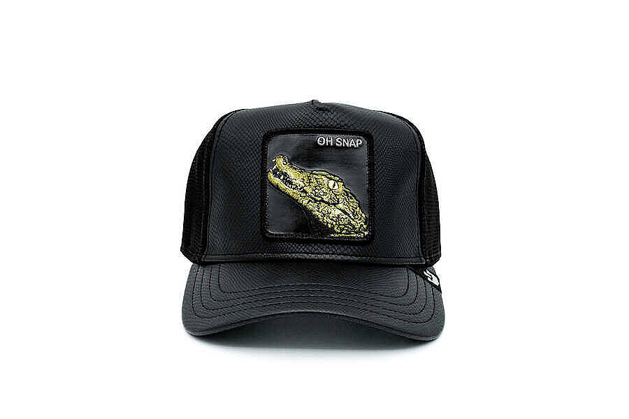 Goorin Bros. Leaping Lizards ( Timsah Figürlü ) Deri Görünümlü Şapka 101-0825 - 1