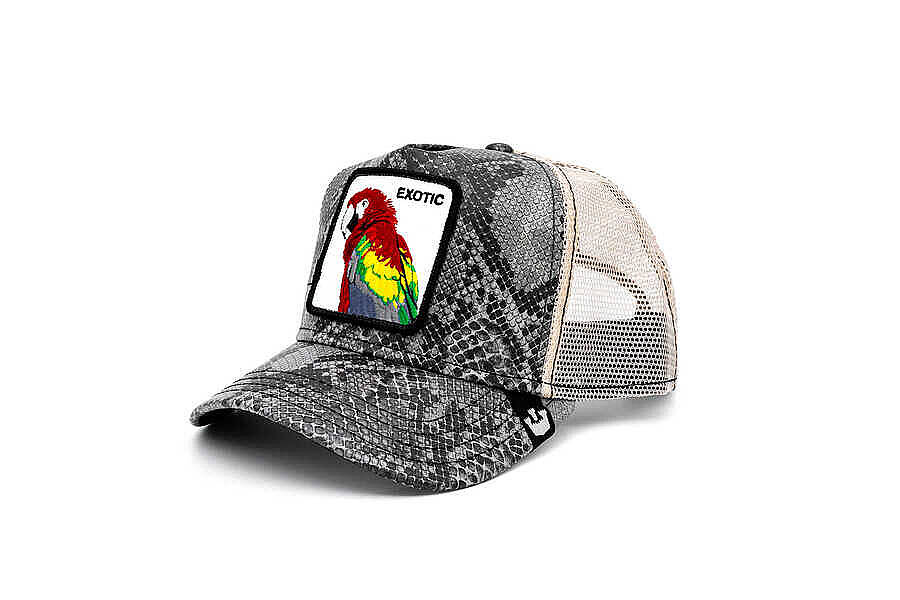 Goorin Bros Margaritaville ( Papağan Figürlü ) Deri Görünümlü Şapka 101-0868 - 2