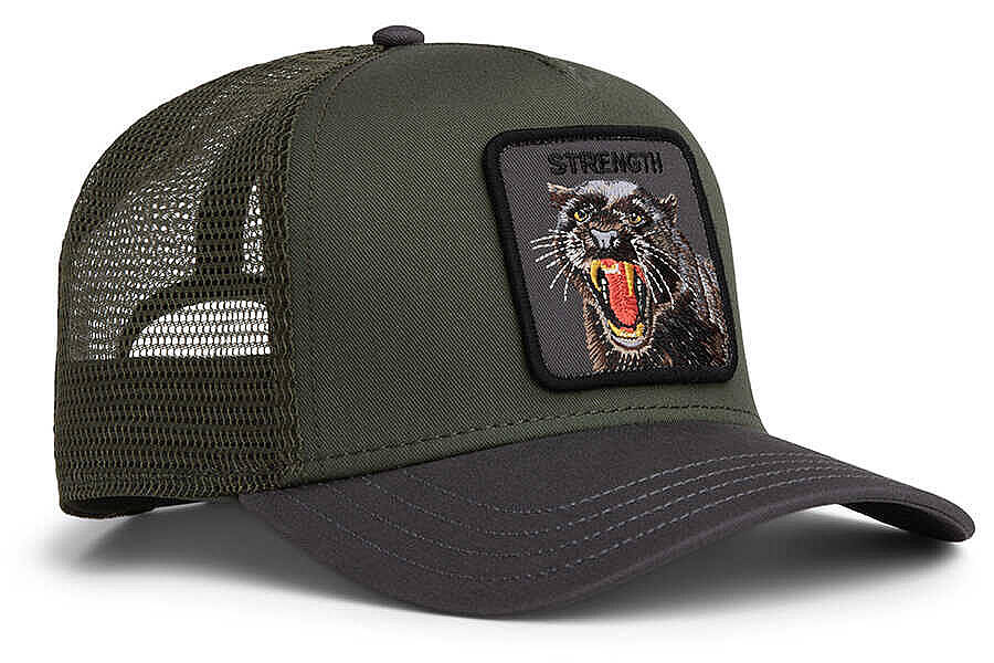 Goorin Bros.Strength Panther Trucker ( Kaplan Figür ) 101-3009 Şapka - 4