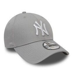 New Era 10298279 39THIRTY LEAGUE BASIC NEYYAN GRAY/WHITE - Thumbnail