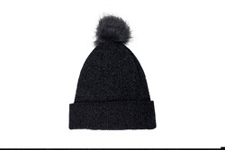 New Era 60284833 WMNS CHENILLE BOBBLE BEANIE NEYYAN BLK - Thumbnail