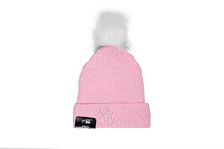 New Era 60284837 WMNS CHENILLE BOBBLE BEANIE NEYYAN PNK - Thumbnail