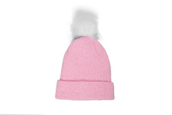 New Era 60284837 WMNS CHENILLE BOBBLE BEANIE NEYYAN PNK - Thumbnail